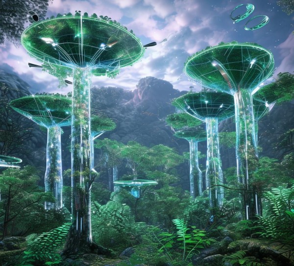科技与自然,未来壁纸素材 科技与自然,未来壁纸素材